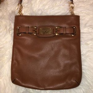Michael Kors Brown Hamilton Leather Crossbody